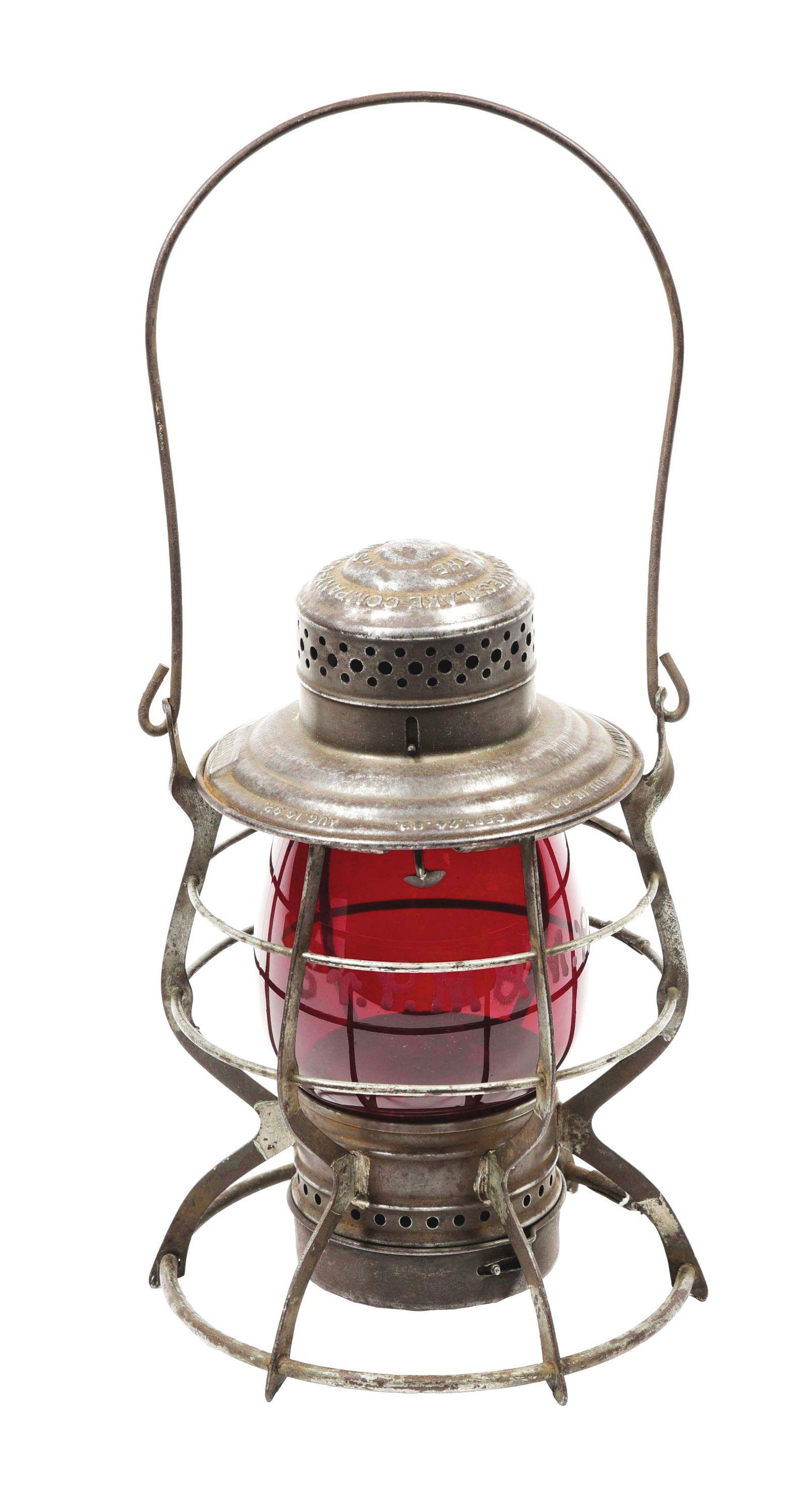 GREAT NORTHERN 1892 A&W "ADAMS" RAILROAD LANTERN. (1 of 11)