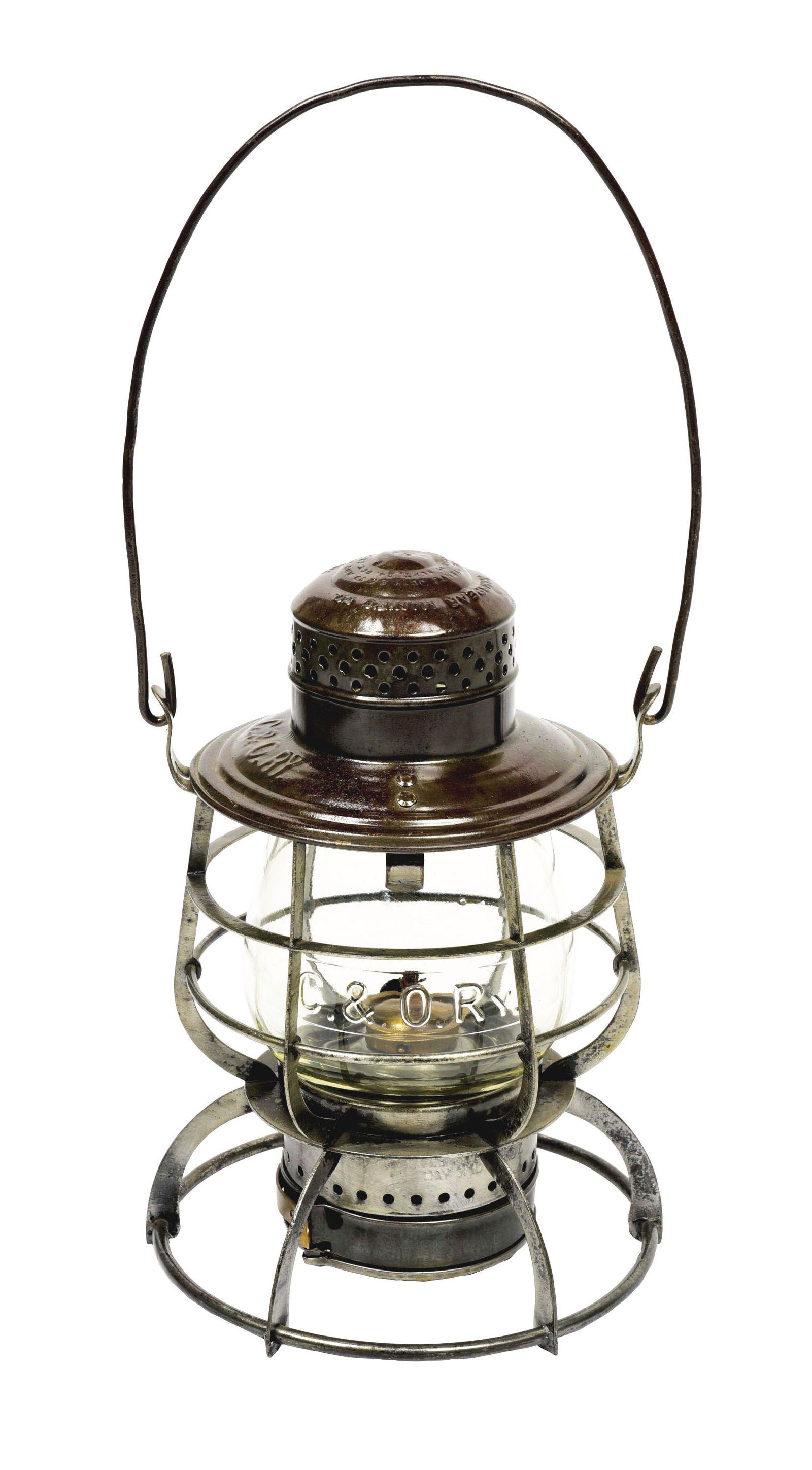 C&O RY ARMSPEAR RAILROAD LANTERN. (1 of 13)