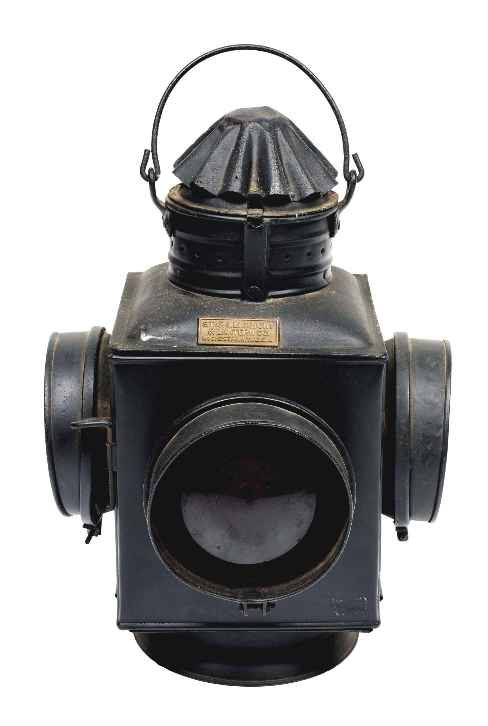 STAR HEADLIGHT AND LANTERN CO. 4-LENS LAMP. (1 of 8)