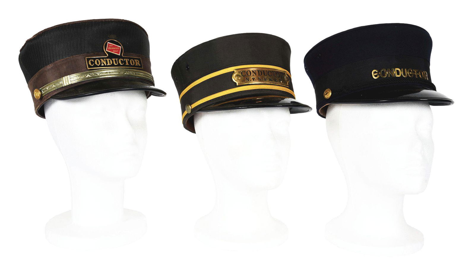 LOT OF 3: CONDUCTOR CAPS. (1 of 12)