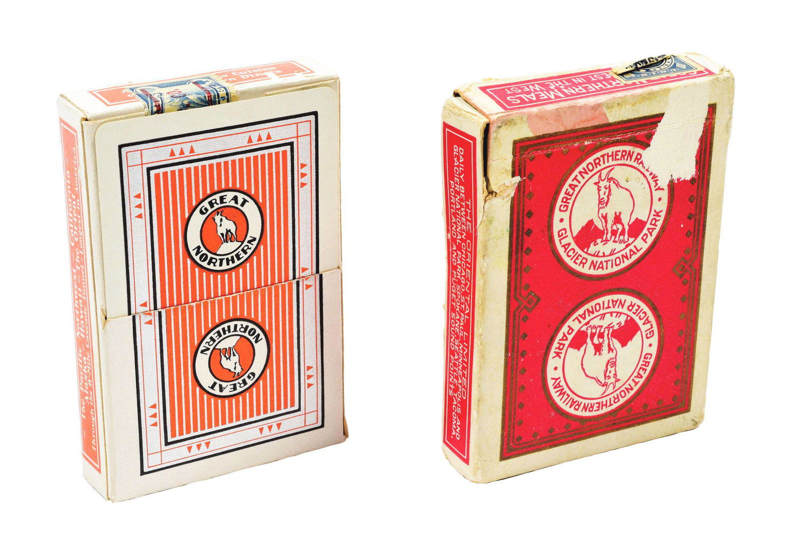 LOT OF 2: RAILROAD PLAYING CARD DECKS. (1 of 4)