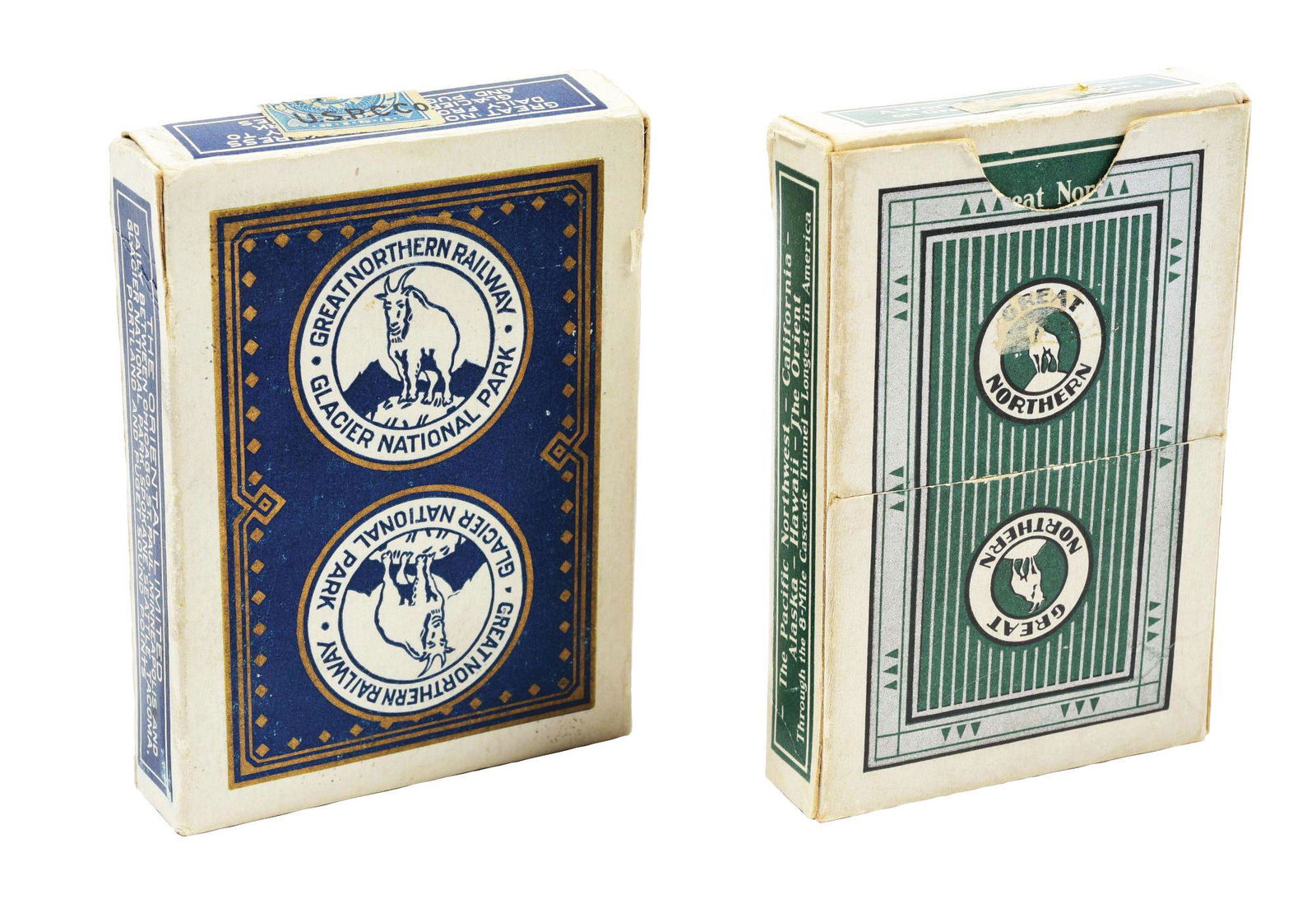 LOT OF 2: RAILROAD PLAYING CARD DECKS. (1 of 4)