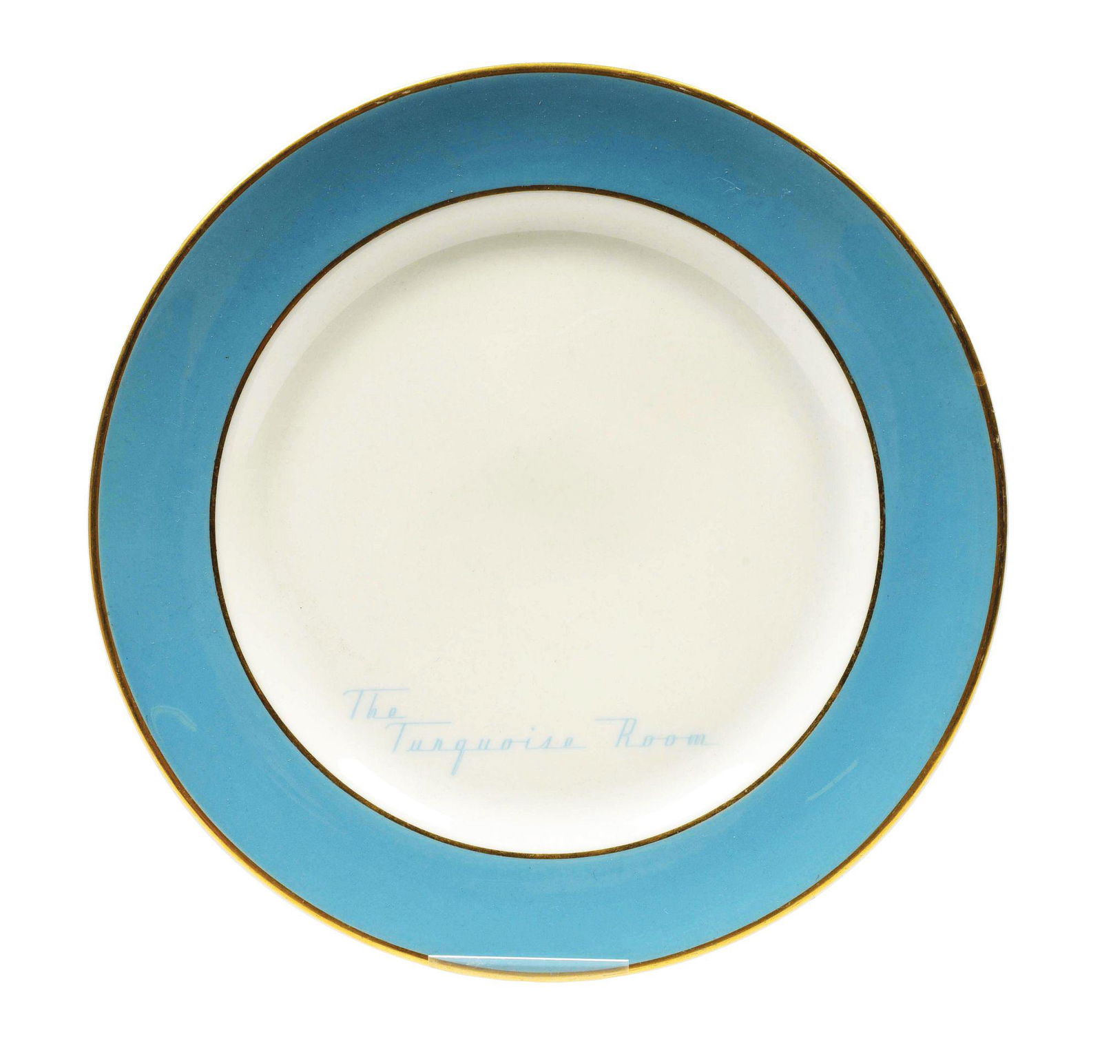 SANTA FE "THE TURQUOIS ROOM" DINNER PLATE. (1 of 4)