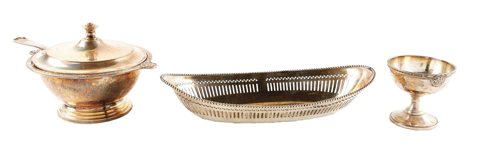 LOT OF 4: GREAT NORTHERN SILVER SERVING ITEMS. (1 of 7)