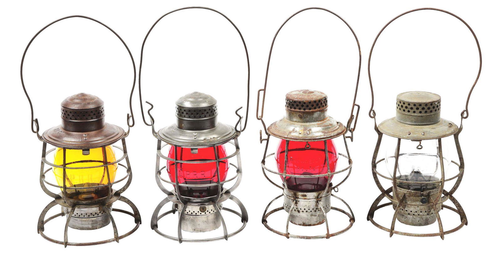 LOT OF 4: RAILROAD LANTERNS. (1 of 14)