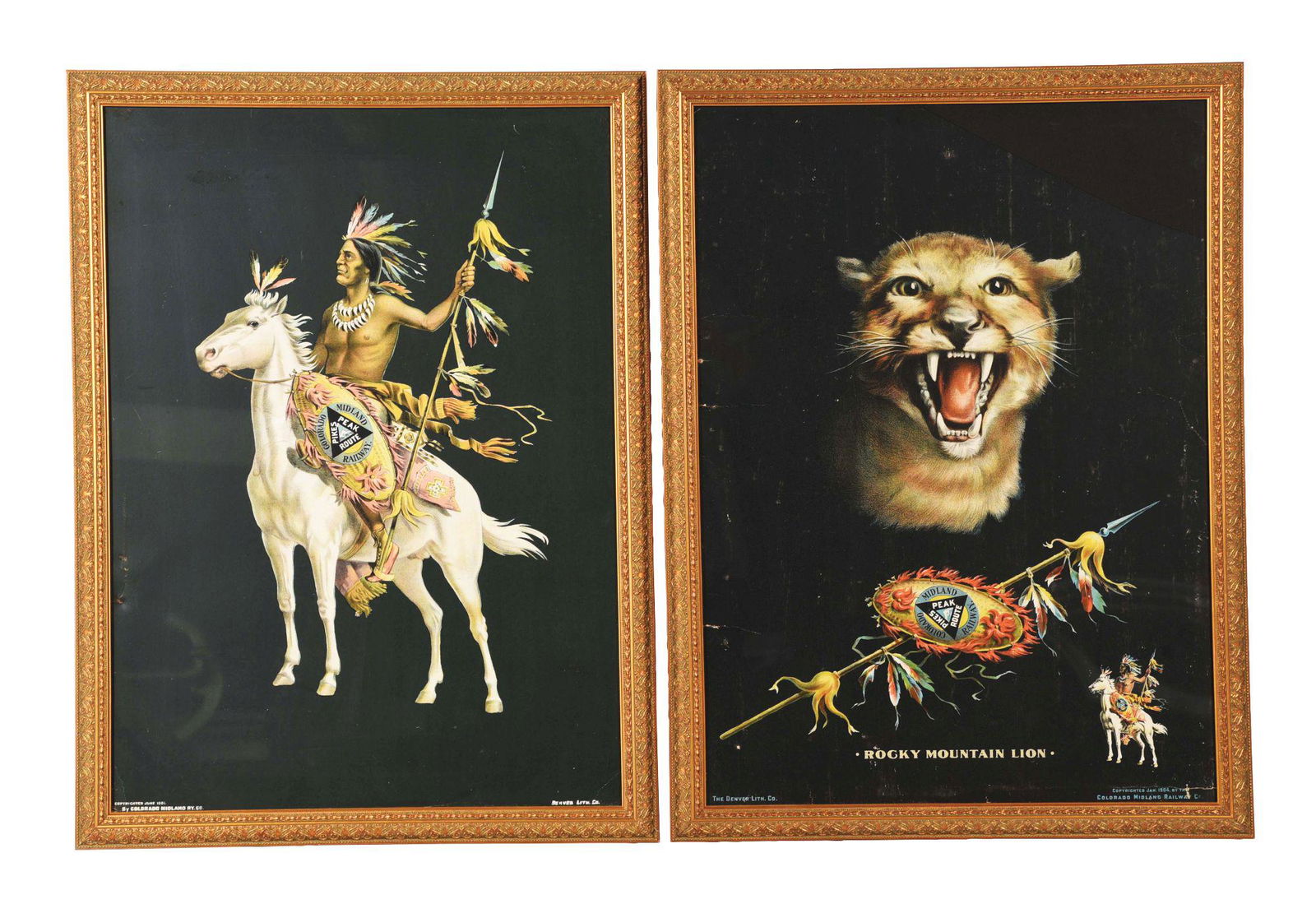 LOT OF 2: COLORADO MIDLAND RAILWAY ADS. (1 of 4)