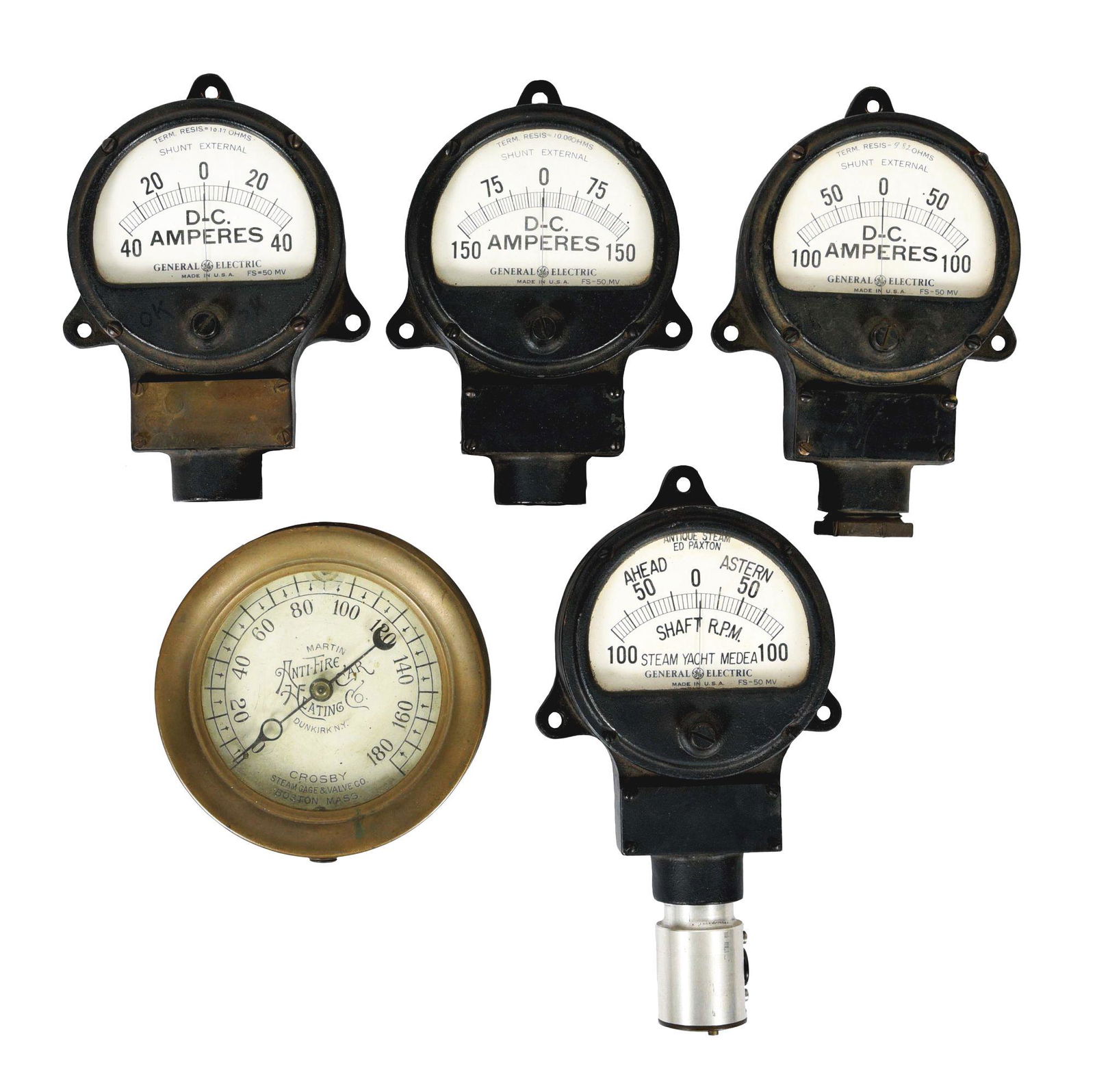 ASSORTMENT LOT OF 5 GAUGES. (1 of 2)