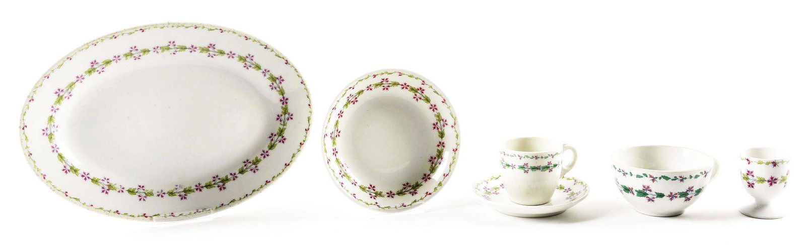 LOT OF 5: NORTHERN PACIFIC "GARNET PATTERN" CHINA (1 of 10)