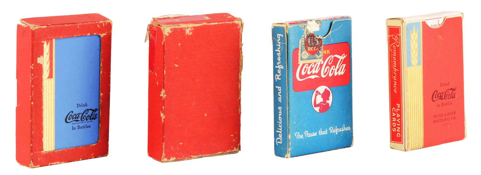 LOT OF 4: COCA-COLA PLAYING CARD DECKS. (1 of 4)