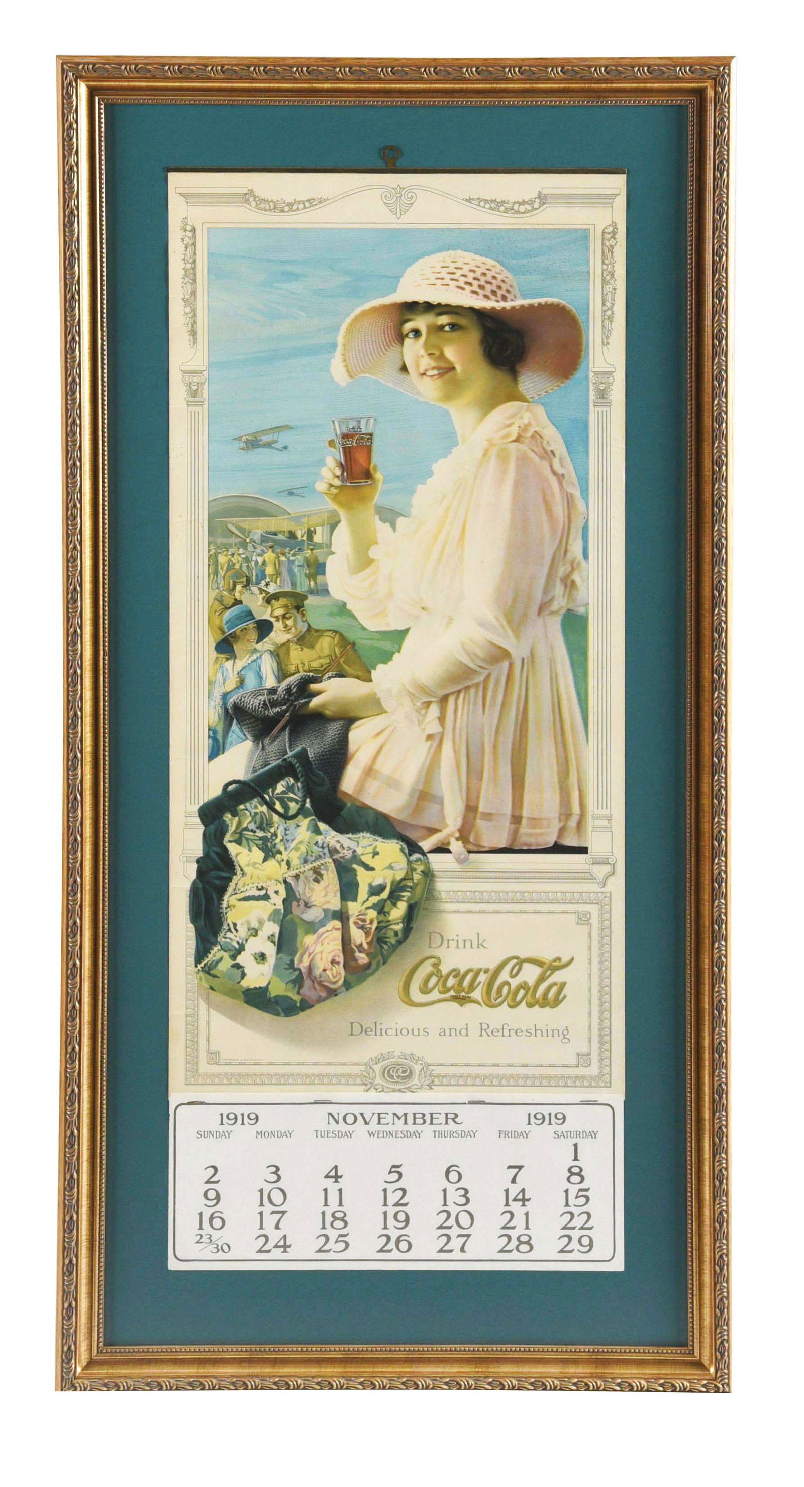 1919 COCA-COLA ADVERTISING CALENDAR. (1 of 2)
