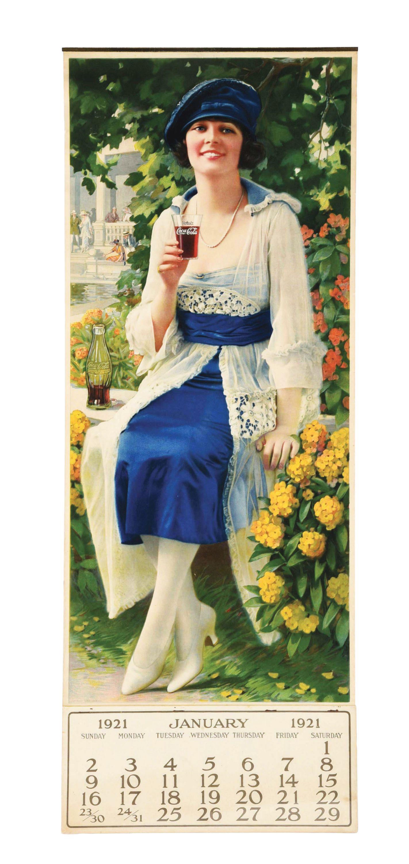1921 COCA-COLA ADVERTISING CALENDAR. (1 of 4)