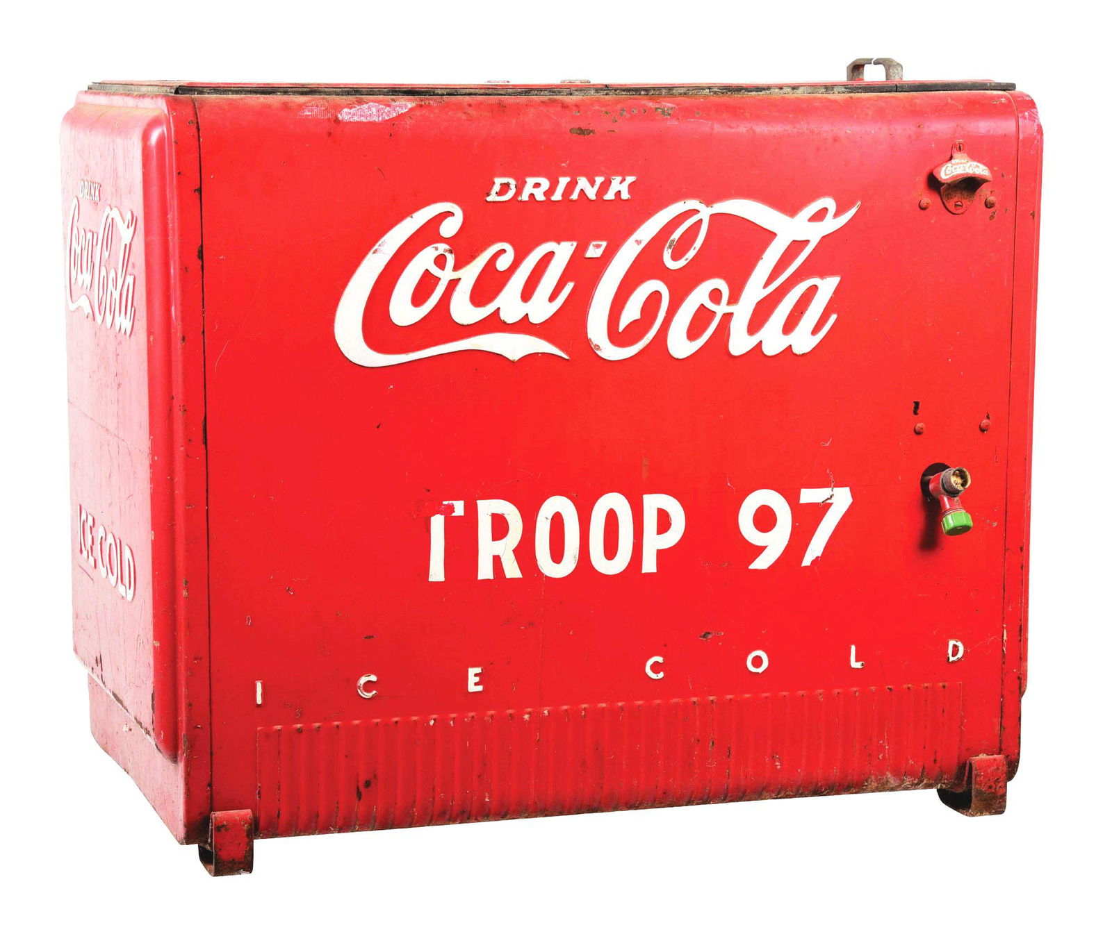 COCA-COLA ICE COOLER. (1 of 4)