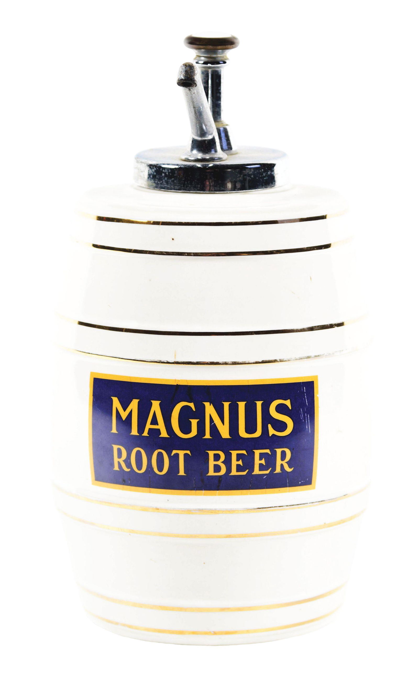 MAGNUS ROOT BEER SYRUP DISPENSER. (1 of 9)