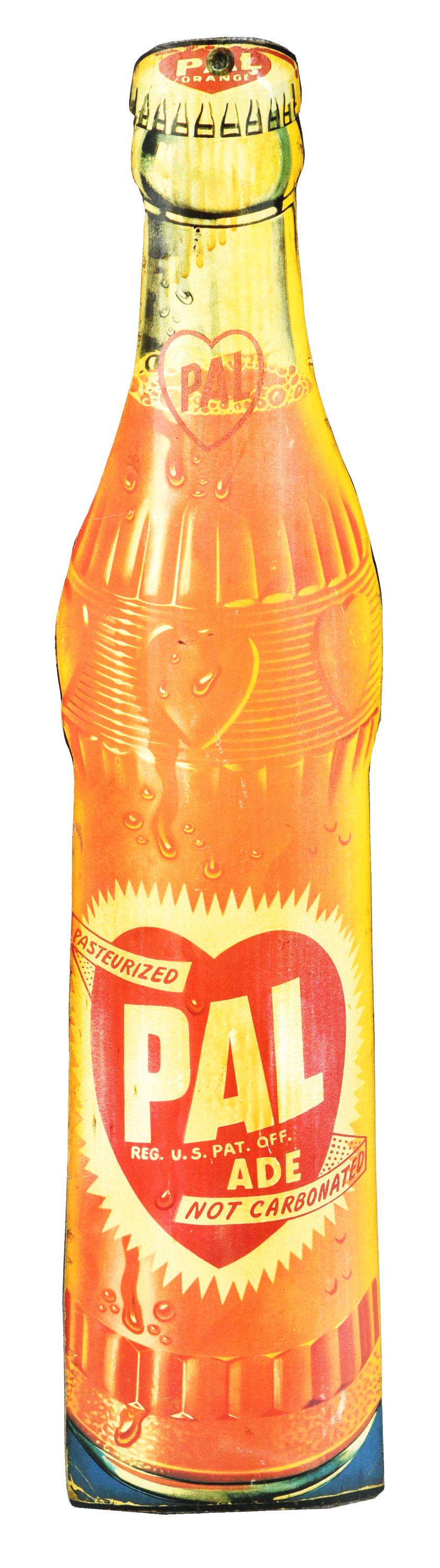 VERY UNUSUAL TIN STANDUP PAL DRINK DISPLAY. (1 of 4)