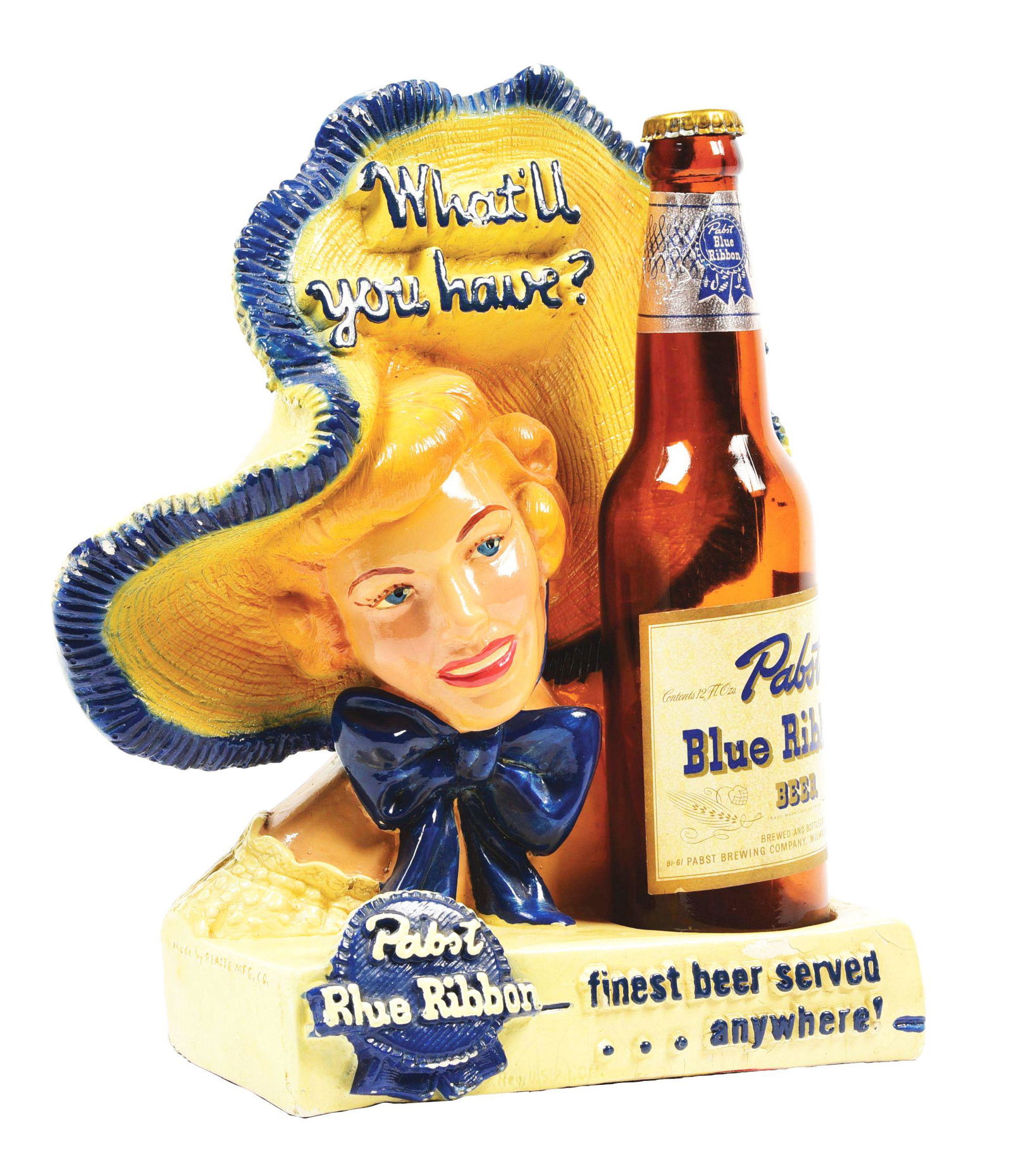 PABST BLUE RIBBON WOMAN. (1 of 6)