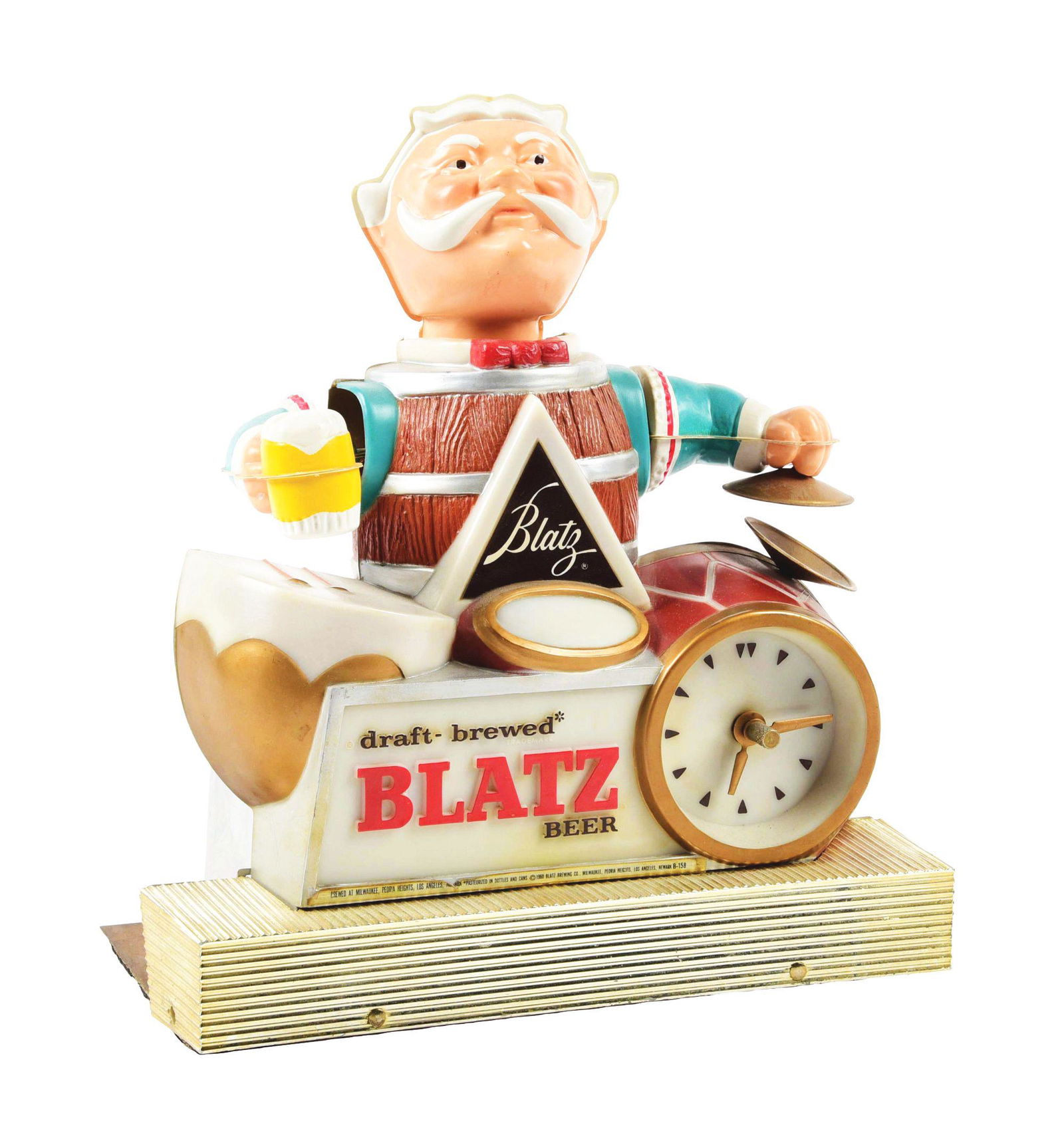 BLATZ BEER CLOCK. (1 of 6)
