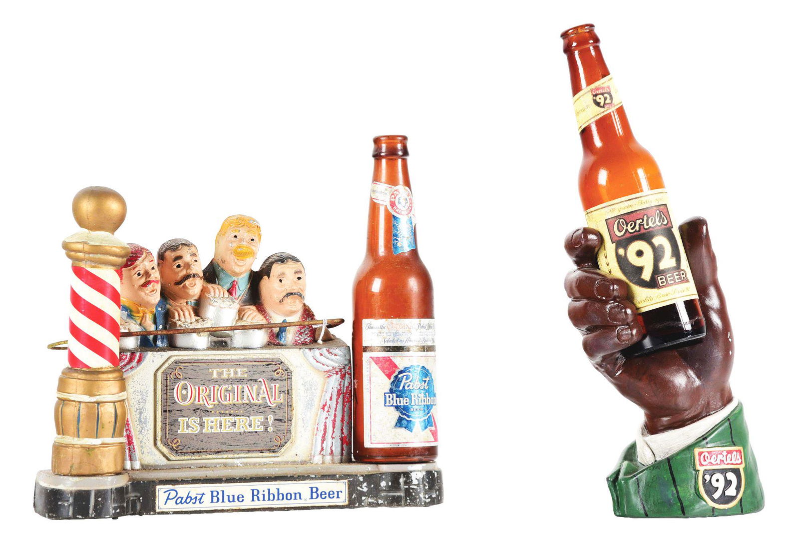 LOT OF 2: FIGURAL BEER DISPLAYS. (1 of 5)