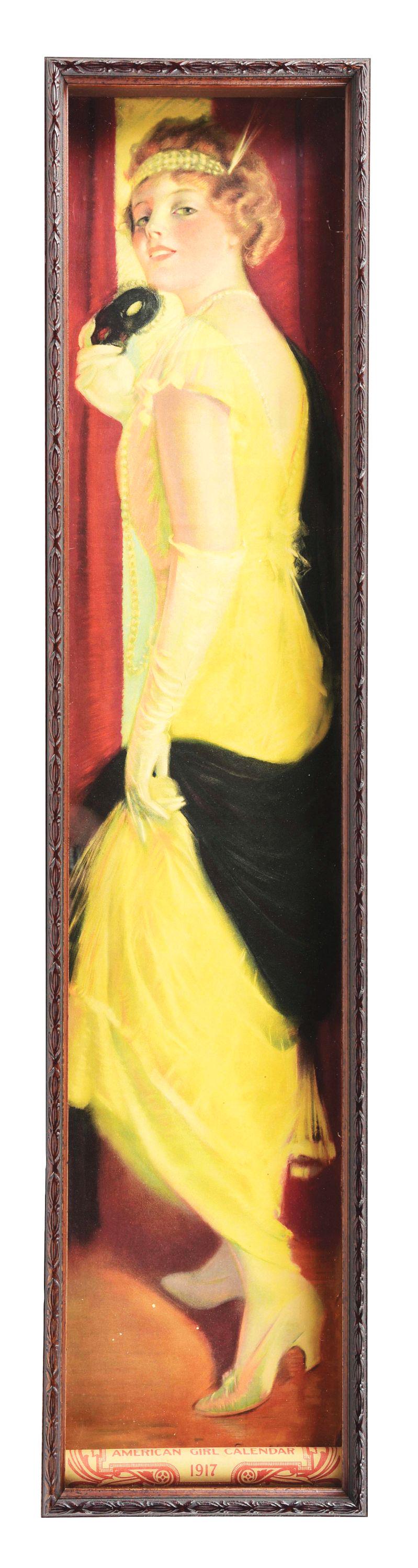 ORIGINAL YARD LONG CALENDAR FROM 1917 FOR PABST (1 of 3)