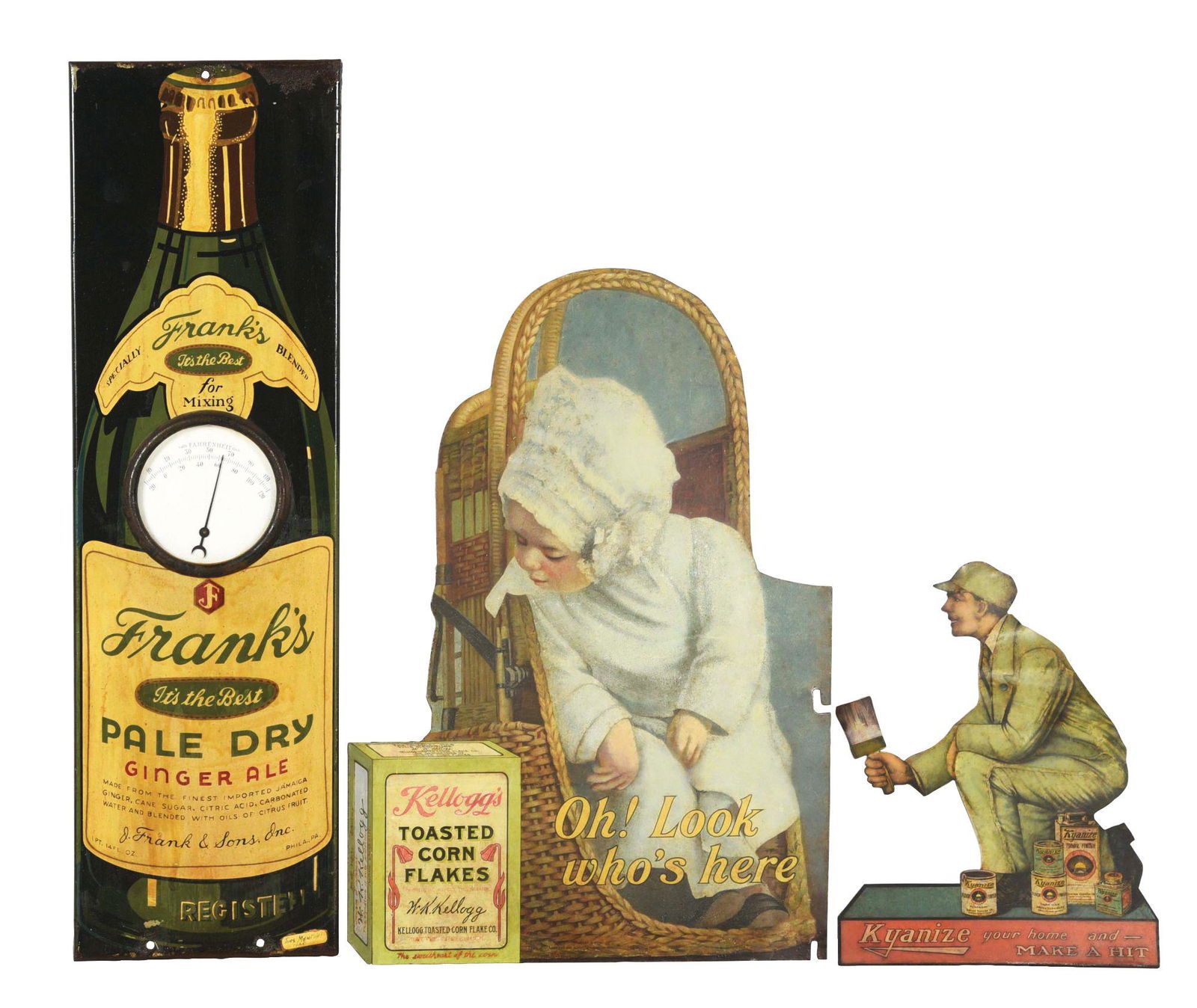 LOT OF 3: ADVERTISING PIECES. (1 of 5)