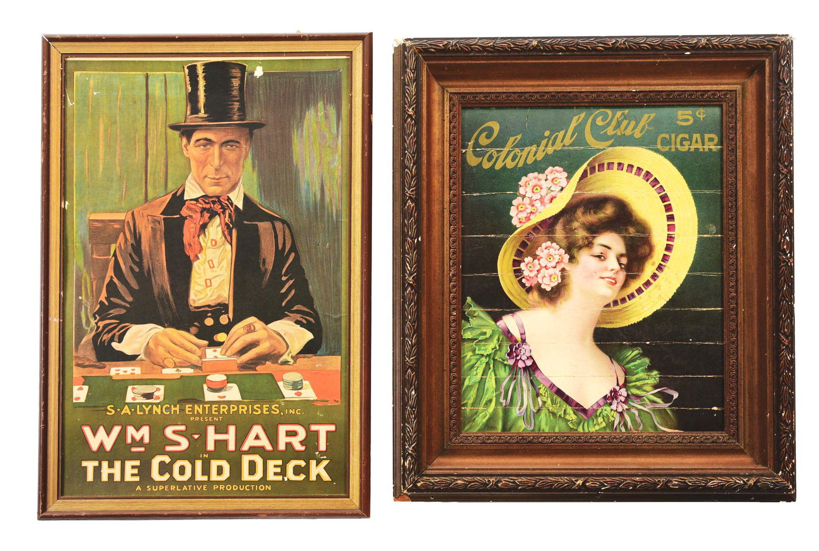 LOT OF 2: FRAMED SIGNS. (1 of 2)