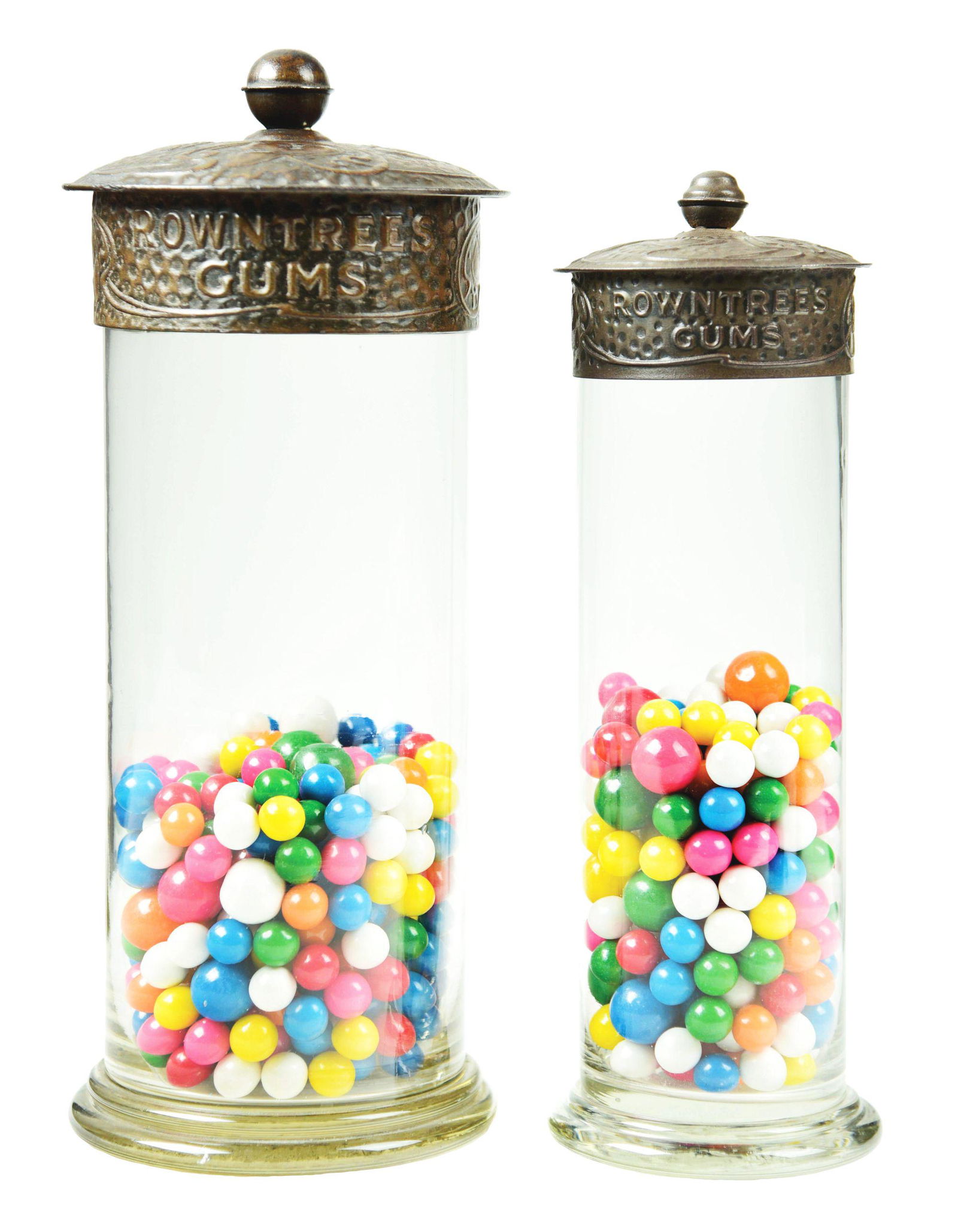 LOT OF 2: ROWNTREES GUM DISPLAY JARS. (1 of 3)