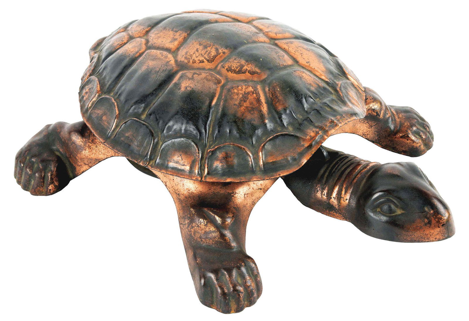 FIGURAL TURTLE SPITTOON. (1 of 6)