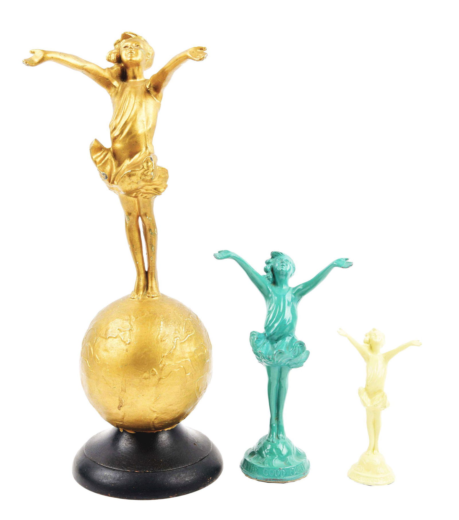 LOT OF 3: CAST SCULPTURES OF THE "GOOD FAIRY" WITH (1 of 7)