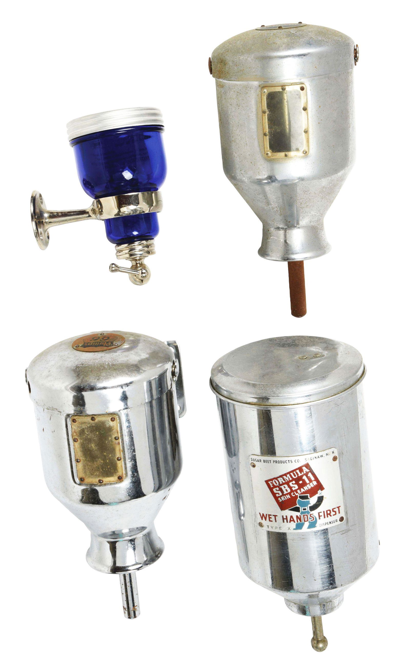 LOT OF 4: EARLY SOAP DISPENSERS. (1 of 3)