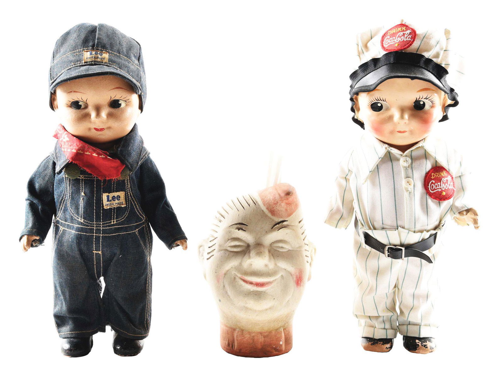 LOT OF 3: FIGURAL ADVERTISING ITEMS. (1 of 4)