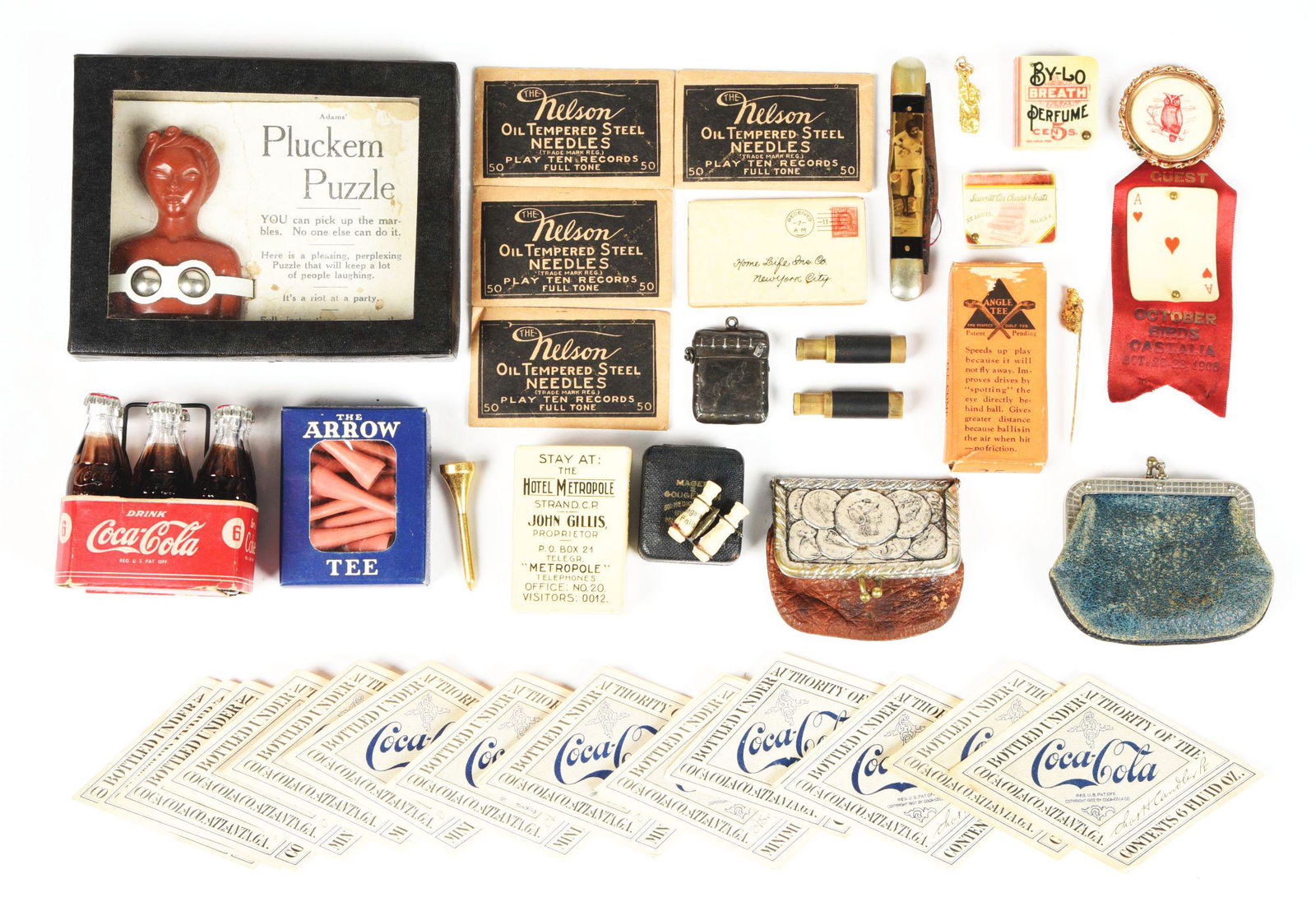 LOT OF MISCELLANEOUS ADVERTISING ITEMS. (1 of 1)