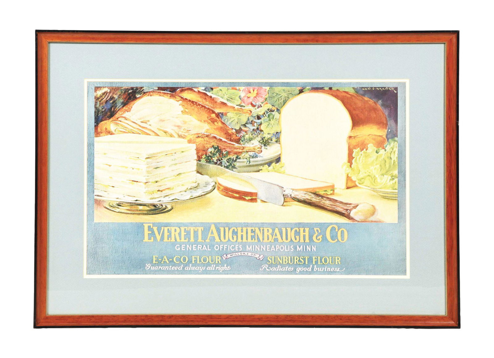 EVERETT AUGHENBAUGH & COMPANY FLOUR ADVERTISEMENTS. (1 of 3)