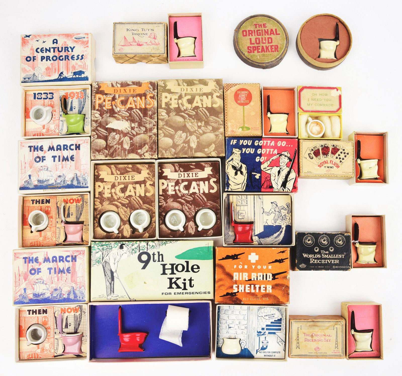 LOT OF 15: BOXED JOKE GIFTS. (1 of 5)