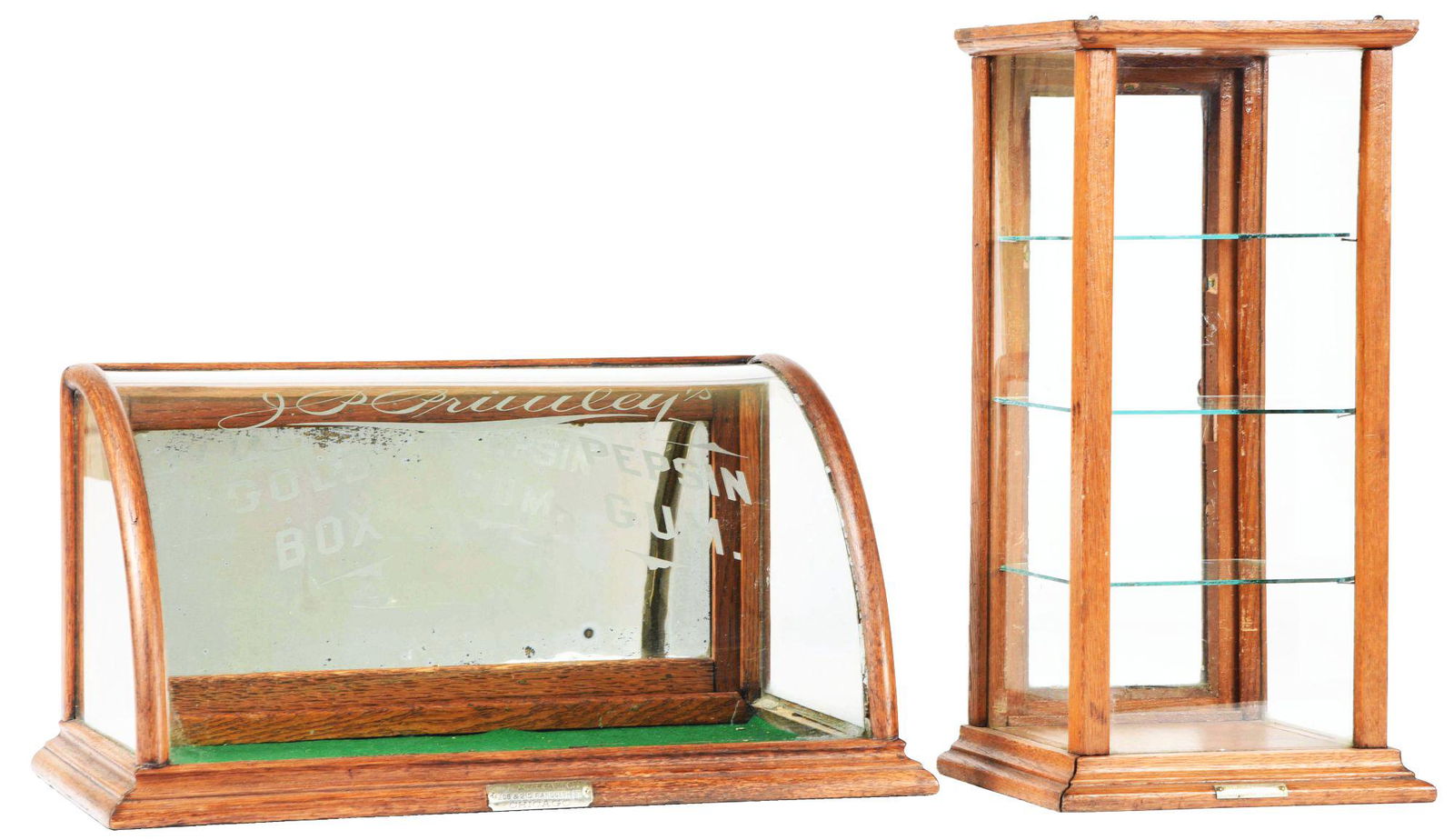 LOT OF 2: COUNTRY STORE SHOWCASES. (1 of 8)