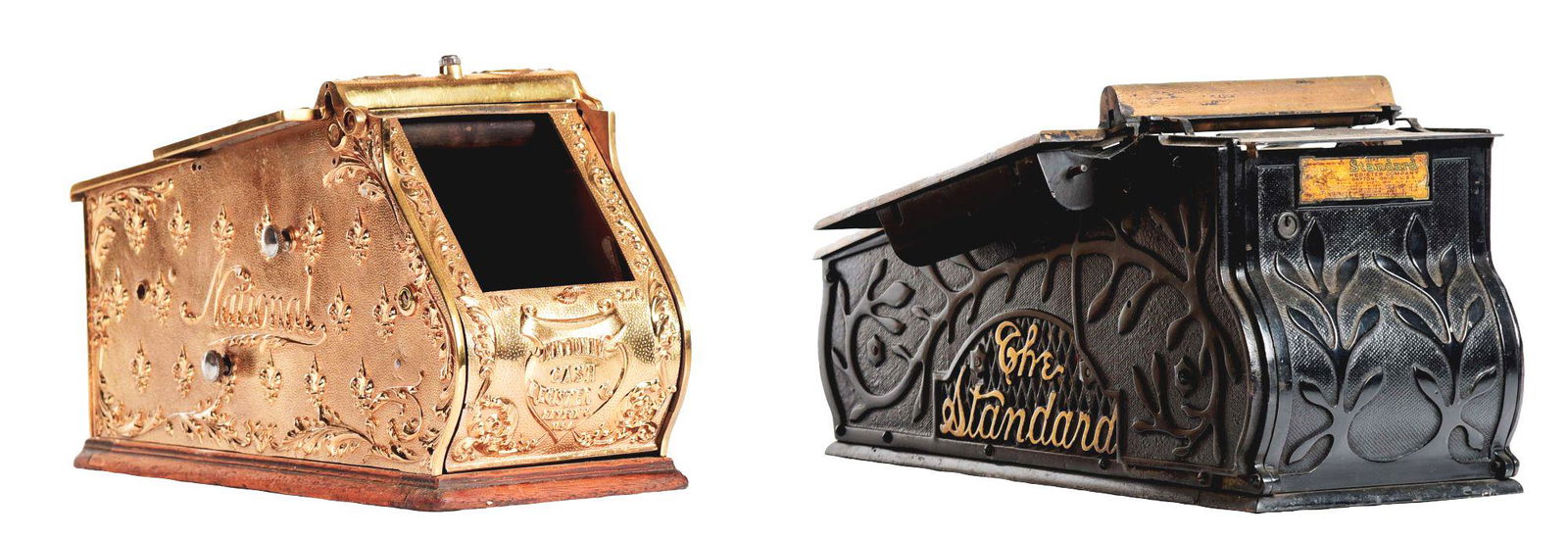 LOT OF 2: EARLY CASH REGISTER DRAWERS. (1 of 4)