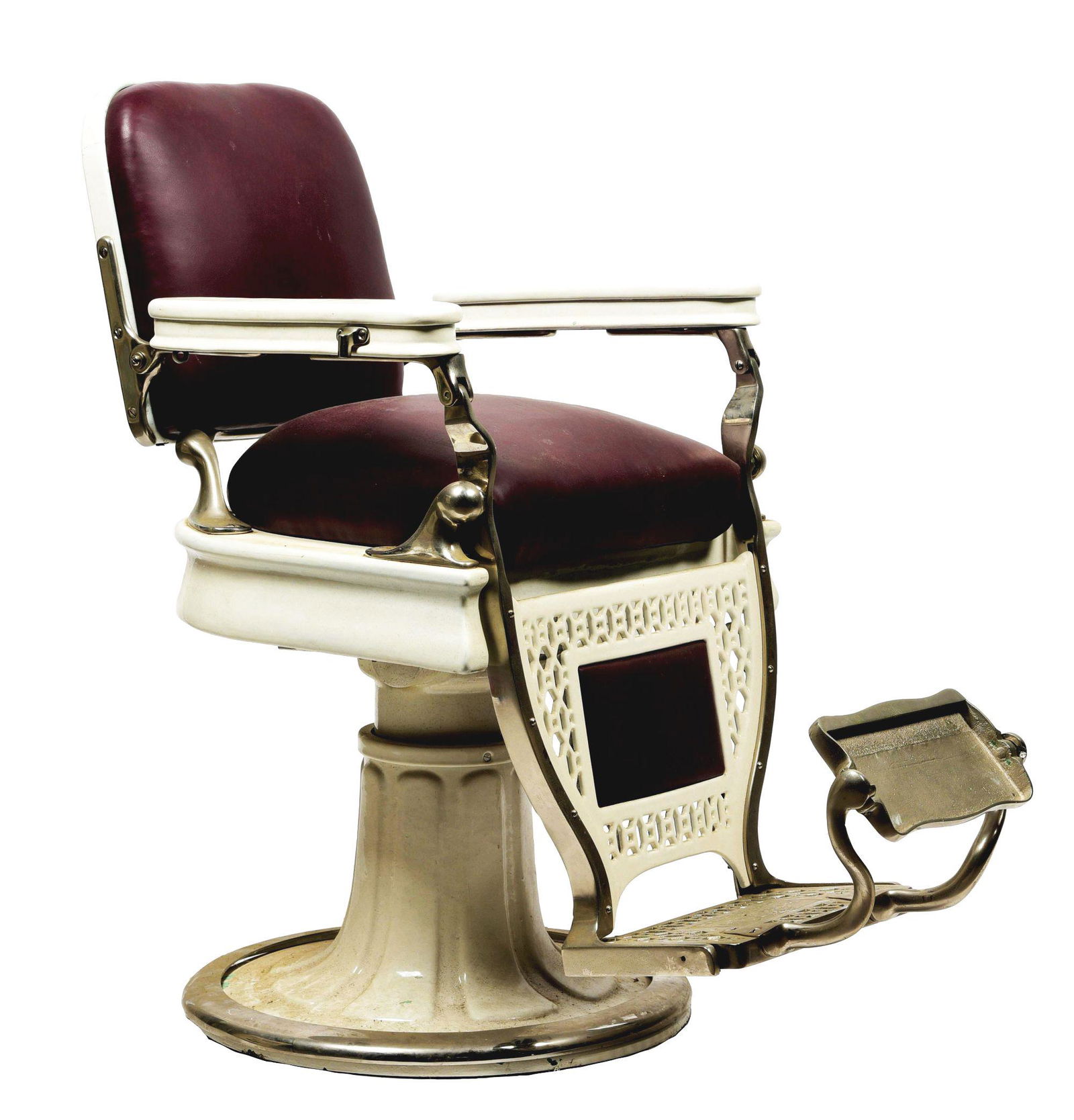 THEO A KOCHS COMPANY BARBER CHAIR. (1 of 6)