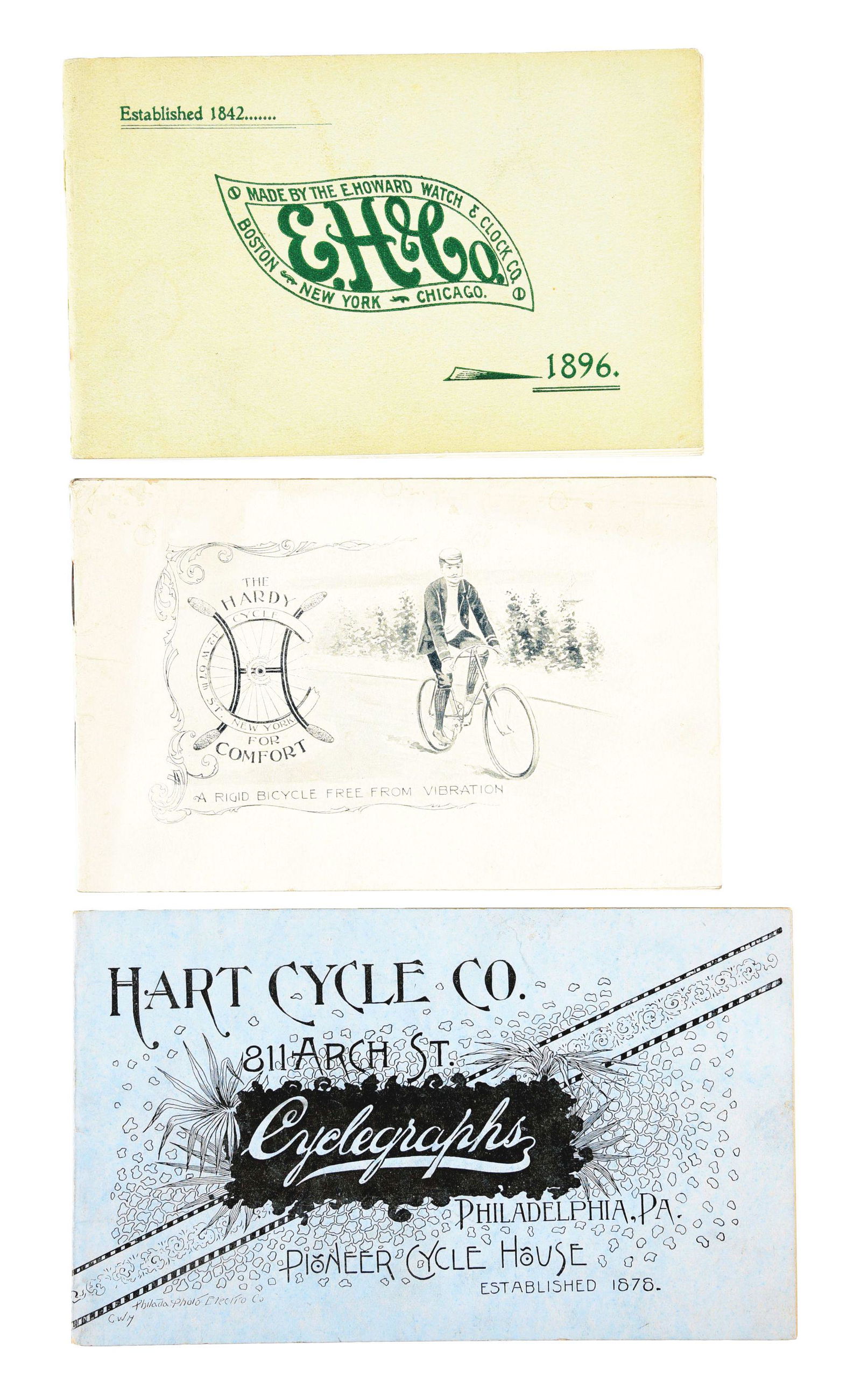LOT OF 3: 1892 HART, 1896 E. HOWARD & HART BICYCLE (1 of 2)
