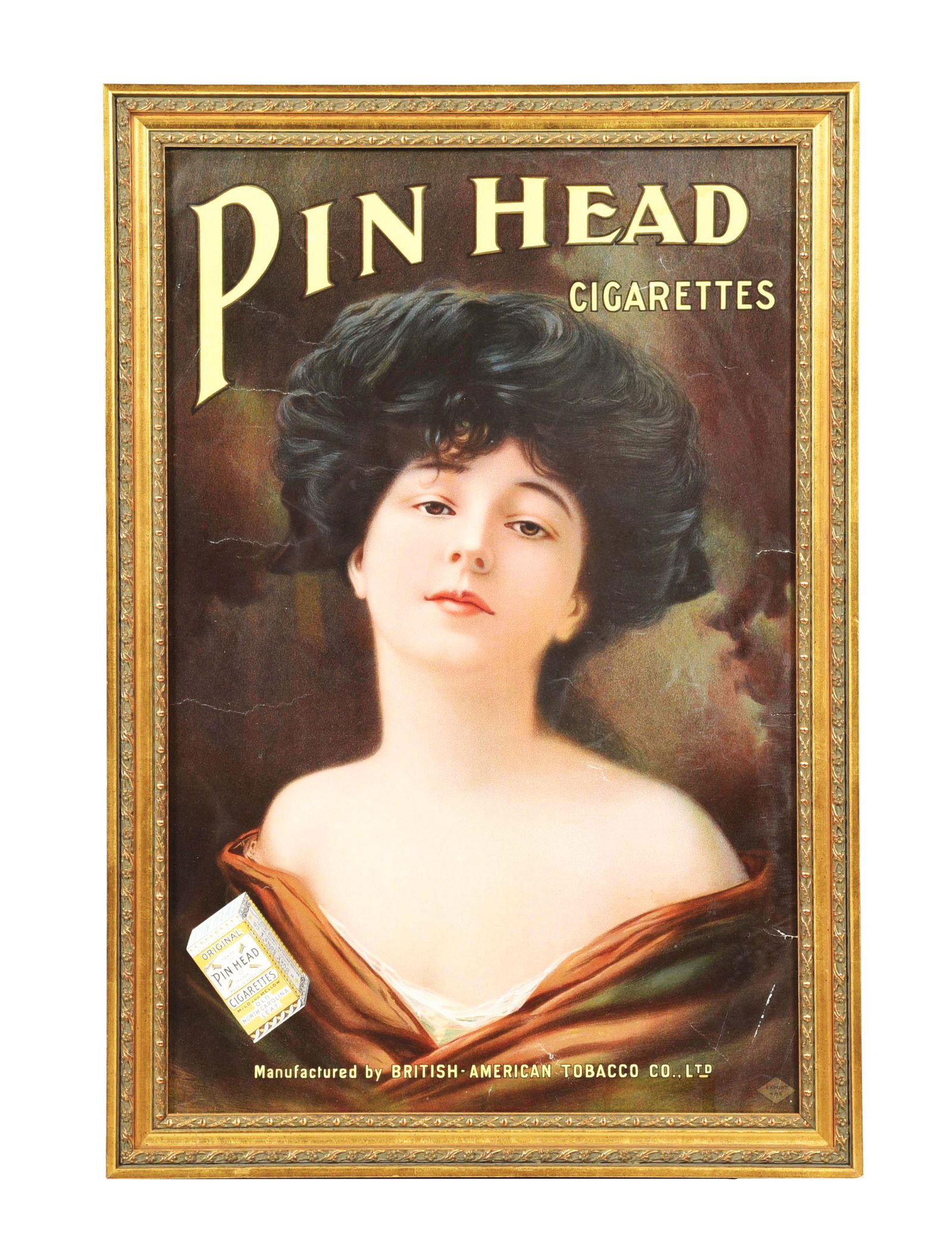 PINHEAD CIGARETTE PAPER LITHO ADVERTISEMENT. (1 of 3)