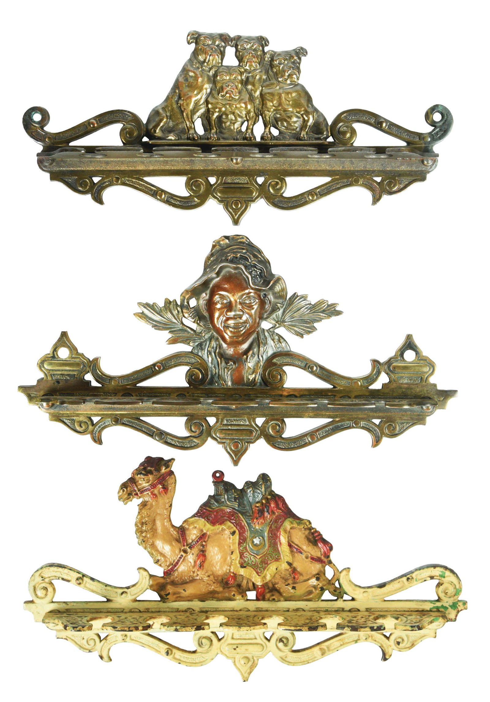 LOT OF 3: FIGURAL PIPE DISPLAYS. (1 of 2)