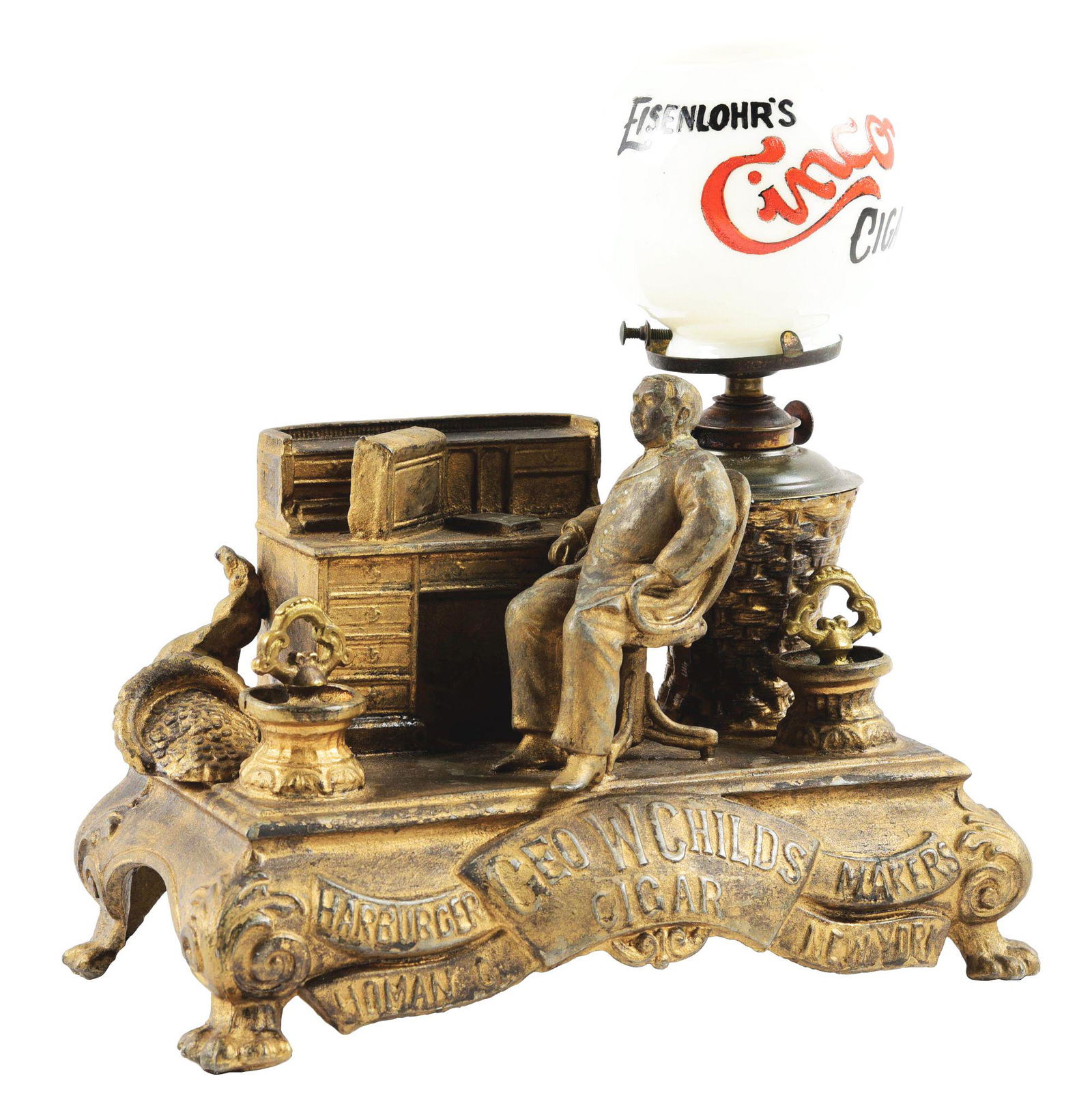 GEORGE W. CHILDS CIGAR LIGHTER. (1 of 6)