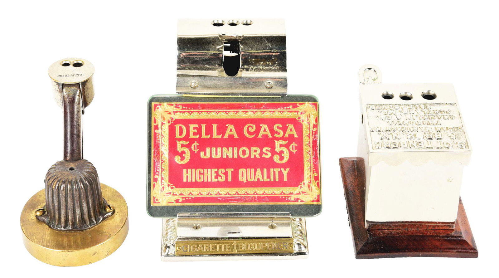 LOT OF 3: CIGAR CUTTERS. (1 of 8)