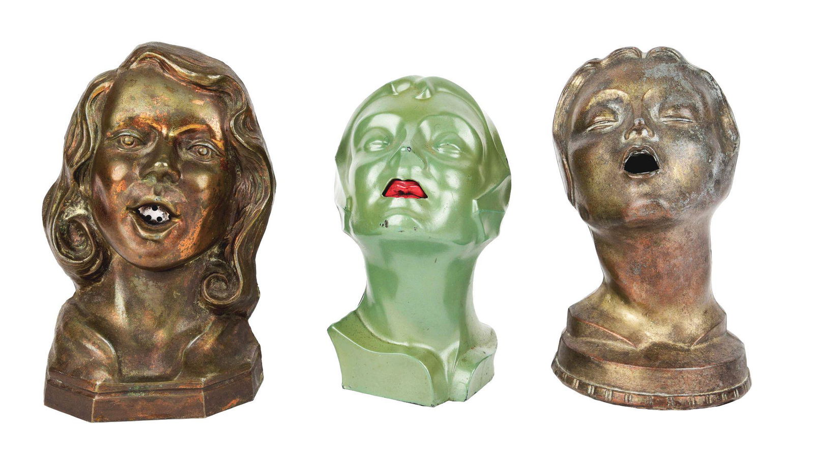 LOT OF 3: FIGURAL CIGAR LIGHTERS. (1 of 2)
