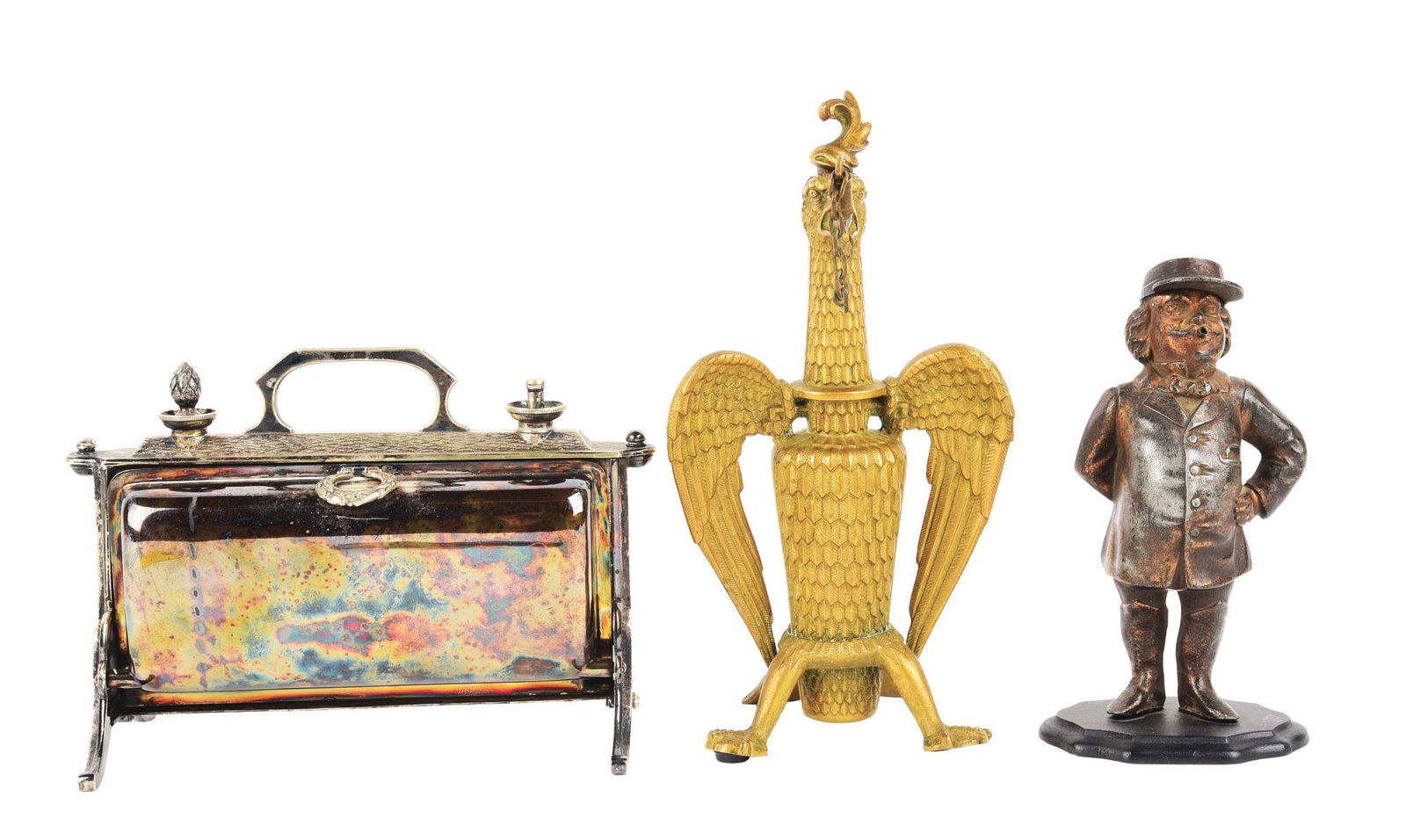 LOT OF 3: FIGURAL CIGAR LIGHTERS. (1 of 6)