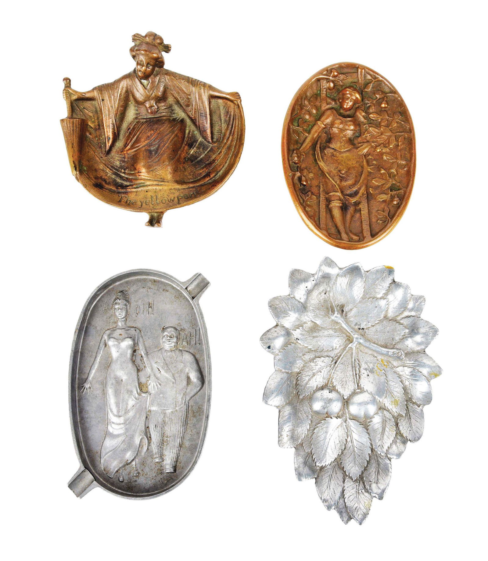 LOT OF 4: FIGURAL "NAUGHTY" ASHTRAYS. (1 of 2)