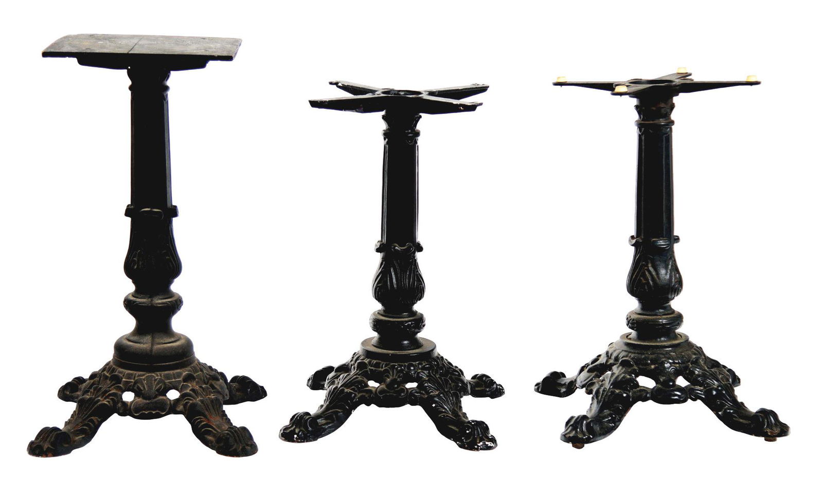 LOT OF 3: CAST-IRON STANDS. (1 of 3)