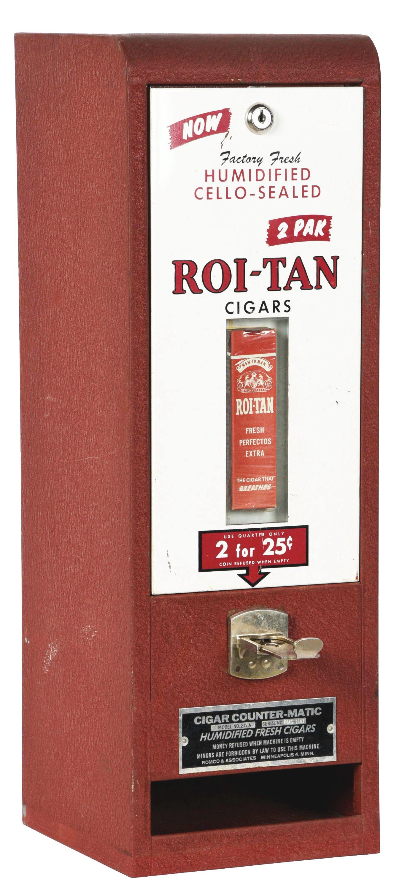 2 FOR 25¢ ROI-TAN CIGARS VENDOR. (1 of 5)
