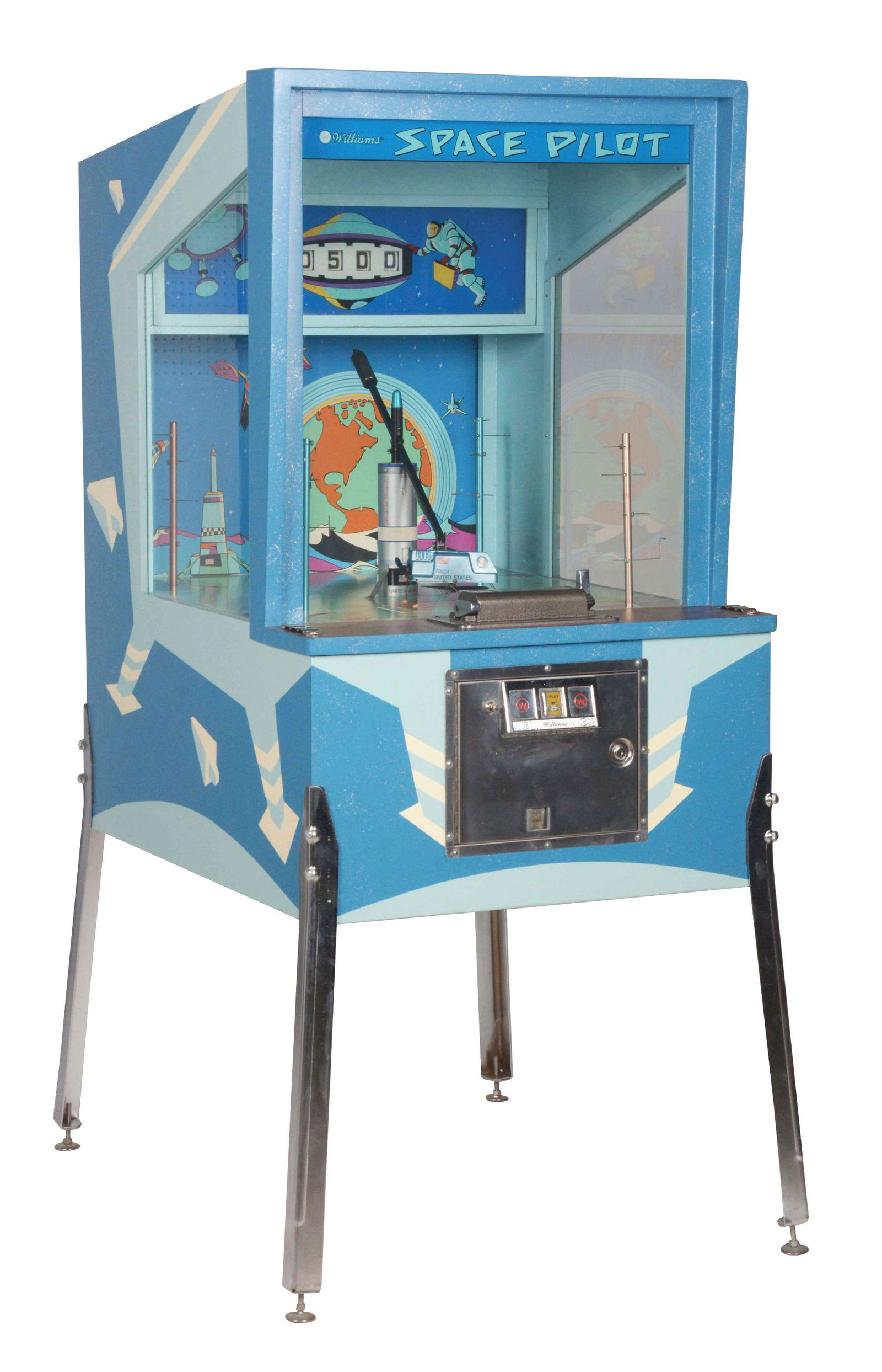 25¢ WILLIAMS SPACE PILOT ARCADE GAME. (1 of 4)