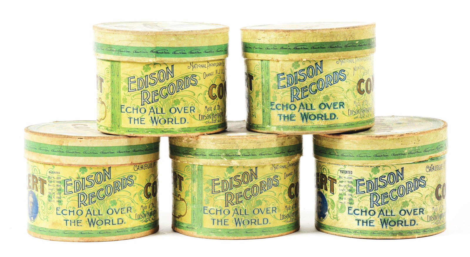 LOT OF 5: EDISON CONCERT RECORDS. (1 of 4)