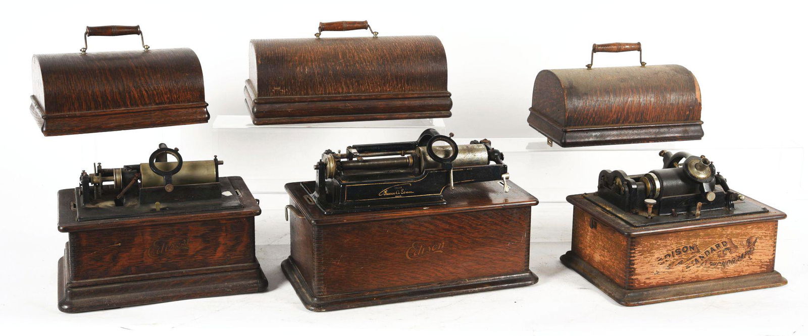LOT OF 3: EDISON PROJECT PHONOGRAPHS. (1 of 7)