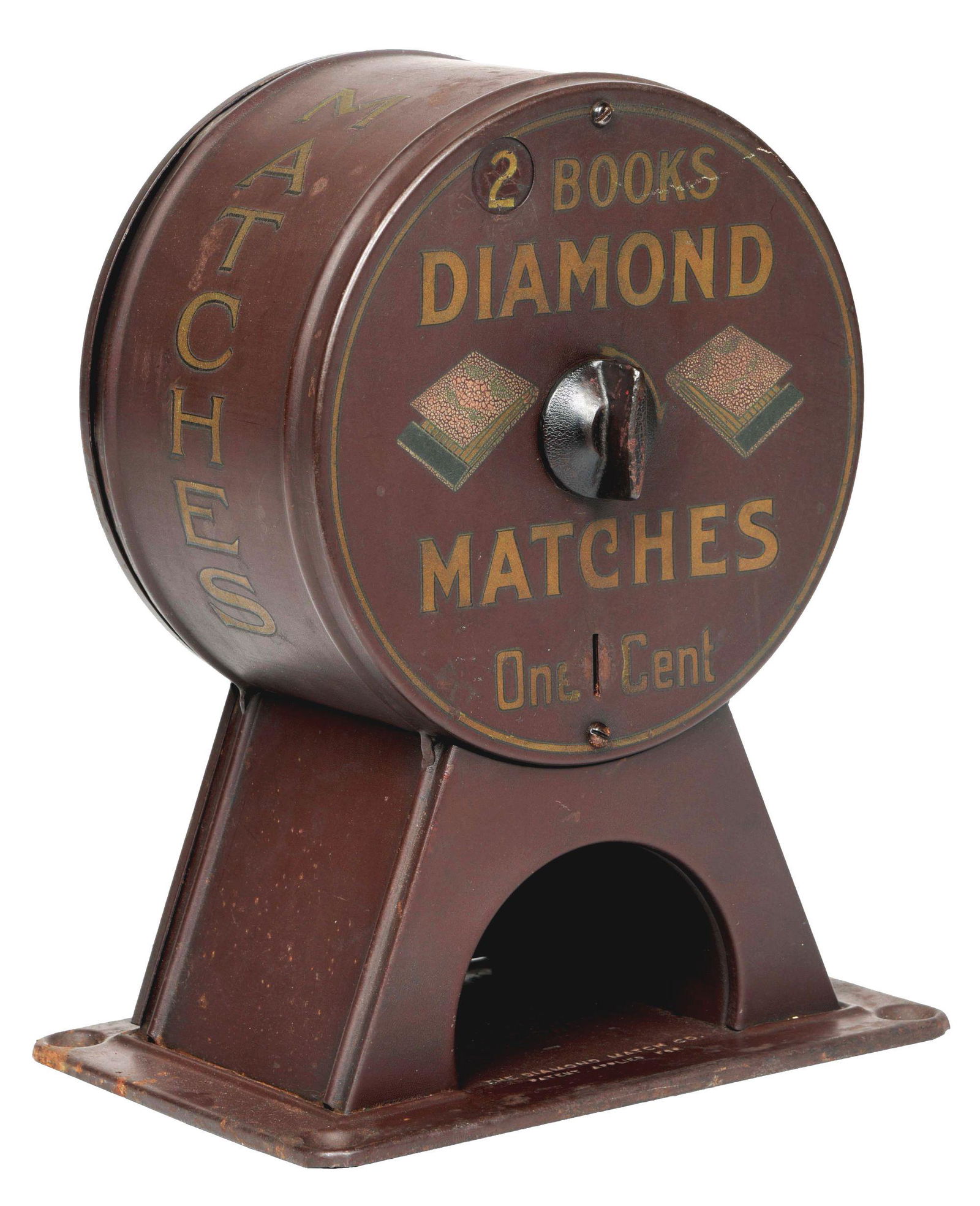 THE DIAMOND MATCH COMPANY MATCHBOOK VENDING MACHINE. (1 of 8)