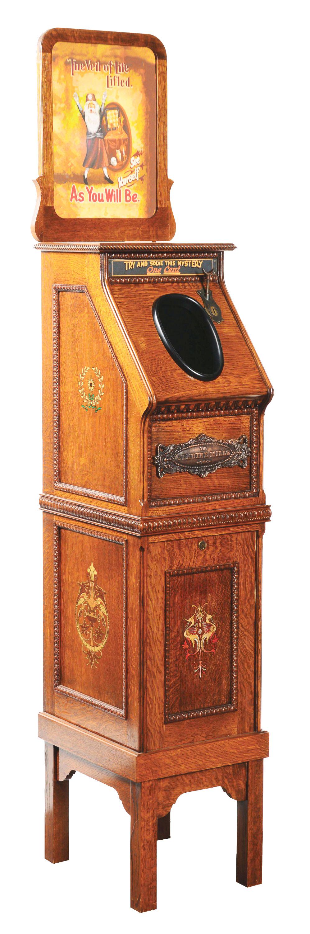 RARE 1¢ MILLS ILLUSION ARCADE MACHINE. (1 of 9)